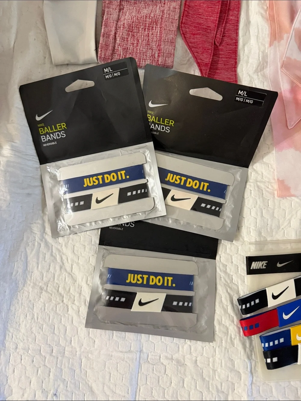 Adidas and nike headband bundle
